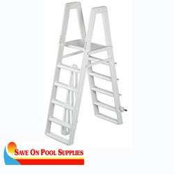 Ocean Blue Aboveground Swimming Pool Deluxe A Frame Ladder 400100 