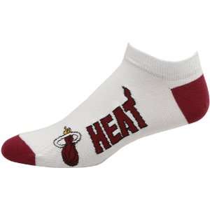  Miami Heat White Team Color Logo Ankle Socks Sports 