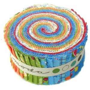   Moda Summer Fun 2 1/2 Jelly Roll By The Each Arts, Crafts & Sewing