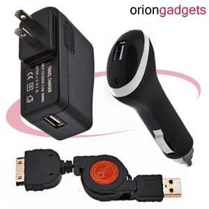  Retractable Synch & Charge USB Travel Kit (2.1A) for Apple 