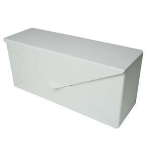  Blink Modern Wall Mount Envelope Mailbox in White