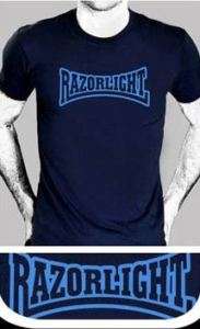 RAZORLIGHT T Shirts LOGO BLUE Indie Rock   