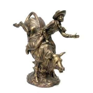 Decorative Bronze Metal Bull Rider Cowboy:  Kitchen 