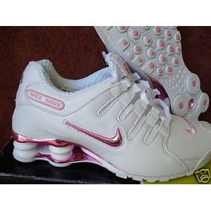 Nike Shox NZ White With Metallic Pink Size 8
