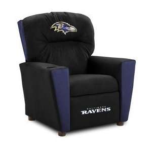Baltimore Ravens Kids/Child Team Logo Recliner Lounge Chair:  