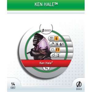 HeroClix Ken Hale # B003 (Rookie)   Avengers Toys 