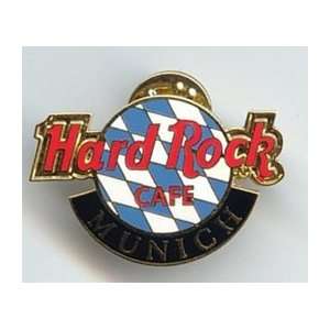    Hard Rock Cafe Pin 19036 Munich Bavarian Flag Logo 