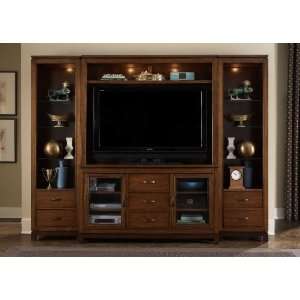 Liberty Furniture Shadow Valley 4 Piece Entertainment Set   TV Stand 