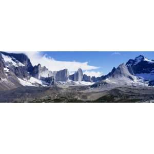  Rock Formations on a Mountain Range, Torres Del Paine 