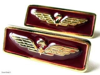 Canada Canadian Forces Para Airborne wing Gold and maroon metal 