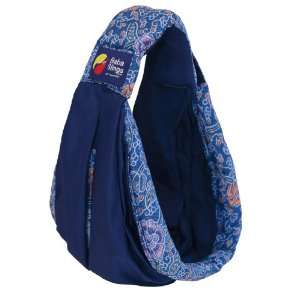  Baba Slings Boutique Baby Carrier, Navy/Blue Batik Baby
