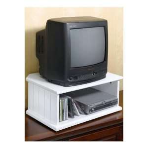  Madison Two tier Tv Turntable 31tv White
