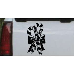 Black 26in X 14.7in    Christmas Candy Canes Other Car Window Wall 