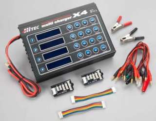 Charges up to four batteries of different chemistry at one time