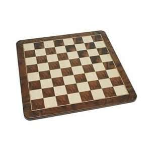  19 Walnut Root Chess Board: Toys & Games