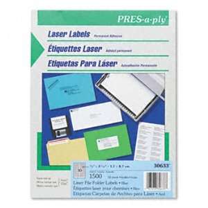  Avery® PRES a ply® Laser Printer Labels LABEL,FILE,FLDR 