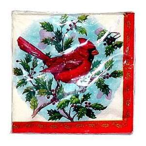   Winter Cardinal Paper Napkins   192 Cnt.:  Kitchen & Dining