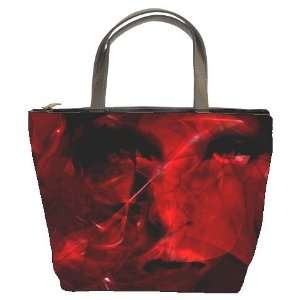   Bucket Bag Handbag Purse 3D Image Red Color Human Men 