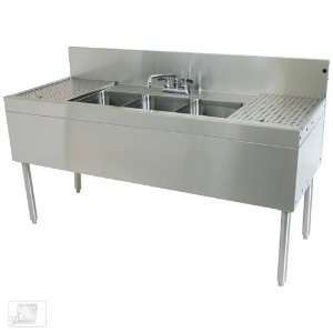  Glastender TSB 84 S 84 Three Compartment Stainless Steel 