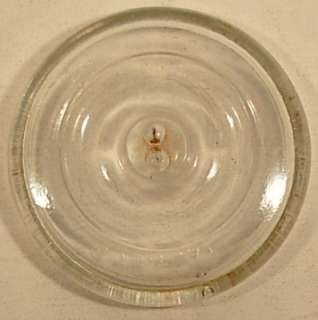 LEOTRIC PINT CLEAR FRUIT JAR GROUND LIP CIRCA 1800S  