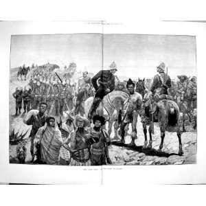    1879 ZULU WAR SOLDIERS HORSES ROAD ULUNDI FINE ART