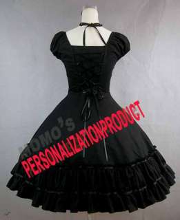Gothic lolita Civil War Cotton Ball Gown cute bow Dress  