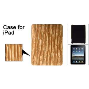   Bamboo Style Hard Plastic Faux Leather Coated Cover for Apple iPad 1