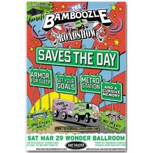  Saves the Day Poster   Bamboozle Concert Flyer   Spring 