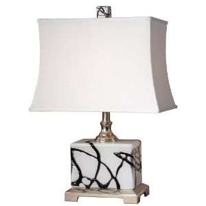   Collection Trista Table Lamp 24.25hx16w White: Home Improvement