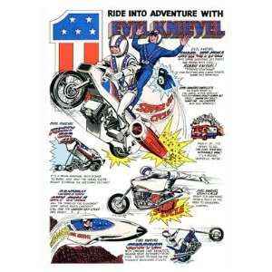  Retro Kitsch And Culture Prints Evel Knieval   Jet Cycle 