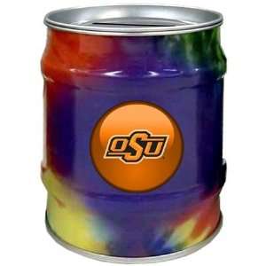  Oklahoma State Cowboys OSU NCAA Tie Dye Tin Bank Sports 