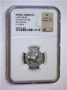   Eprius, Ambracia Coin Pegasus Athena Sil. Stater 404 336 BC  