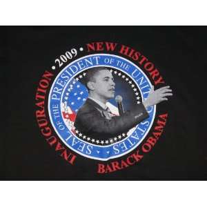  Barack Obama 2009 Inaugural T shirt (adult large 