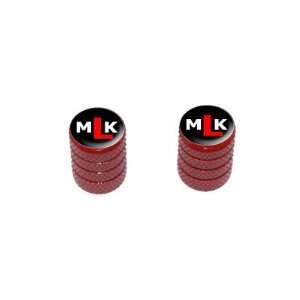   Luther King   Motorcycle Bike Bicycle   Tire Rim Valve Stem Caps   Red