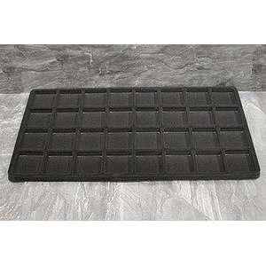   12 Black Velvet 32 Compartment Jewelry Tray Liners !: Home & Kitchen