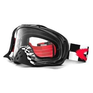 Oakley Crowbar Graphic Frame MX Goggles,Checked Out (Black) Frame 