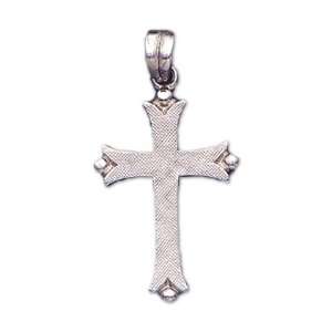  0.925 Sterling Silver Cross Pendant Charm: Jewelry
