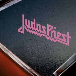  JUDAS PRIEST ROCK BAND Pink Decal Truck Window Pink 