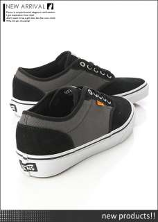 BN Vans Black Slate Atwood Skateboard Shoes #V174 B  