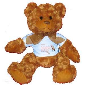   Spoil Leah Rotten Plush Teddy Bear with BLUE T Shirt: Toys & Games