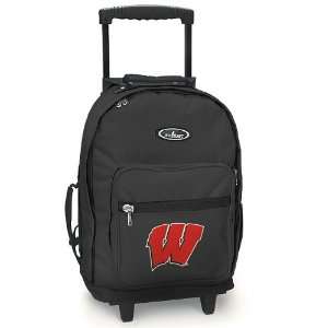  Backpack UW Badgers   Wheeled Travel or School Bag Carry On Travel 