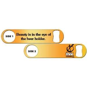   Inked Bottle Opener: Beauty is in the Eye of the Beer Holder   Copper