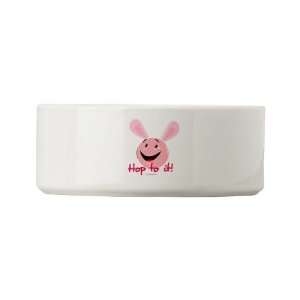  Hop to it Cute Small Pet Bowl by CafePress: Pet Supplies