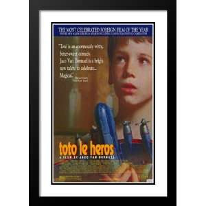  Toto le Heros 20x26 Framed and Double Matted Movie Poster 
