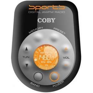  Coby CX 96 All Weather Sport AM/FM Digital Radio Tuner 