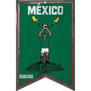  Mexico Soccer ESPN 2010 World Cup 11x13 Wood Sign: Sports 
