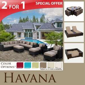  OUTDOOR WICKER PATIO SOFA SECTIONAL SET MARS DINING SET & 1 MODERN 