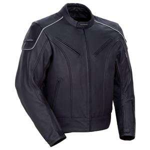  Tour Master Magnum Leather Jacket   Large/Flat Black 