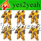 6x transformer bumblebee shoe charms jibbitz 1568  