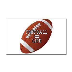  Sticker (Rectangle) Football Equals Life 